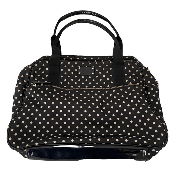 kate spade Handbags - Kate Spade Black and White Polka Dot Large Bag. Like New.